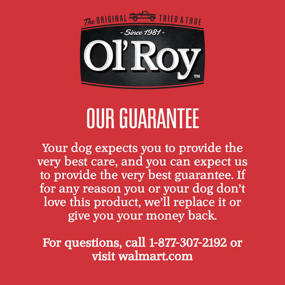 Ol' Roy 9" Rawhide Bone Chew for Dogs, Dry, 5.65 Oz, 1 Count/Bag, Pet Treats