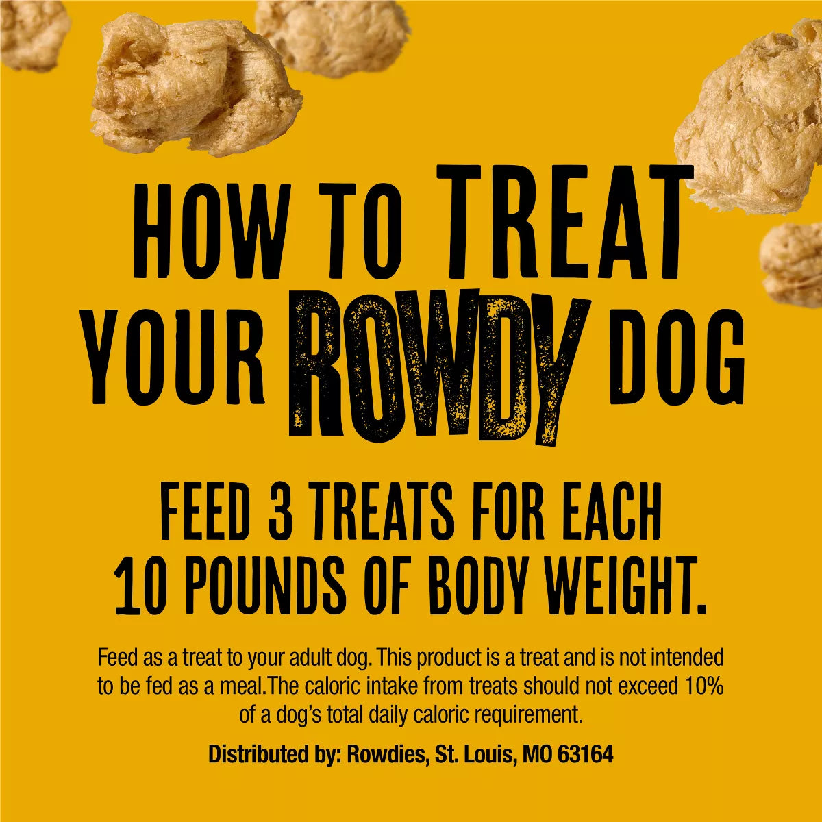 Rowdies Chicken Flavor Dog Treats - 6Oz