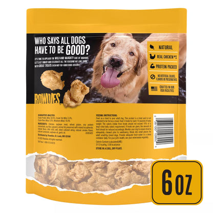 Rowdies Chicken Flavor Dog Treats - 6Oz