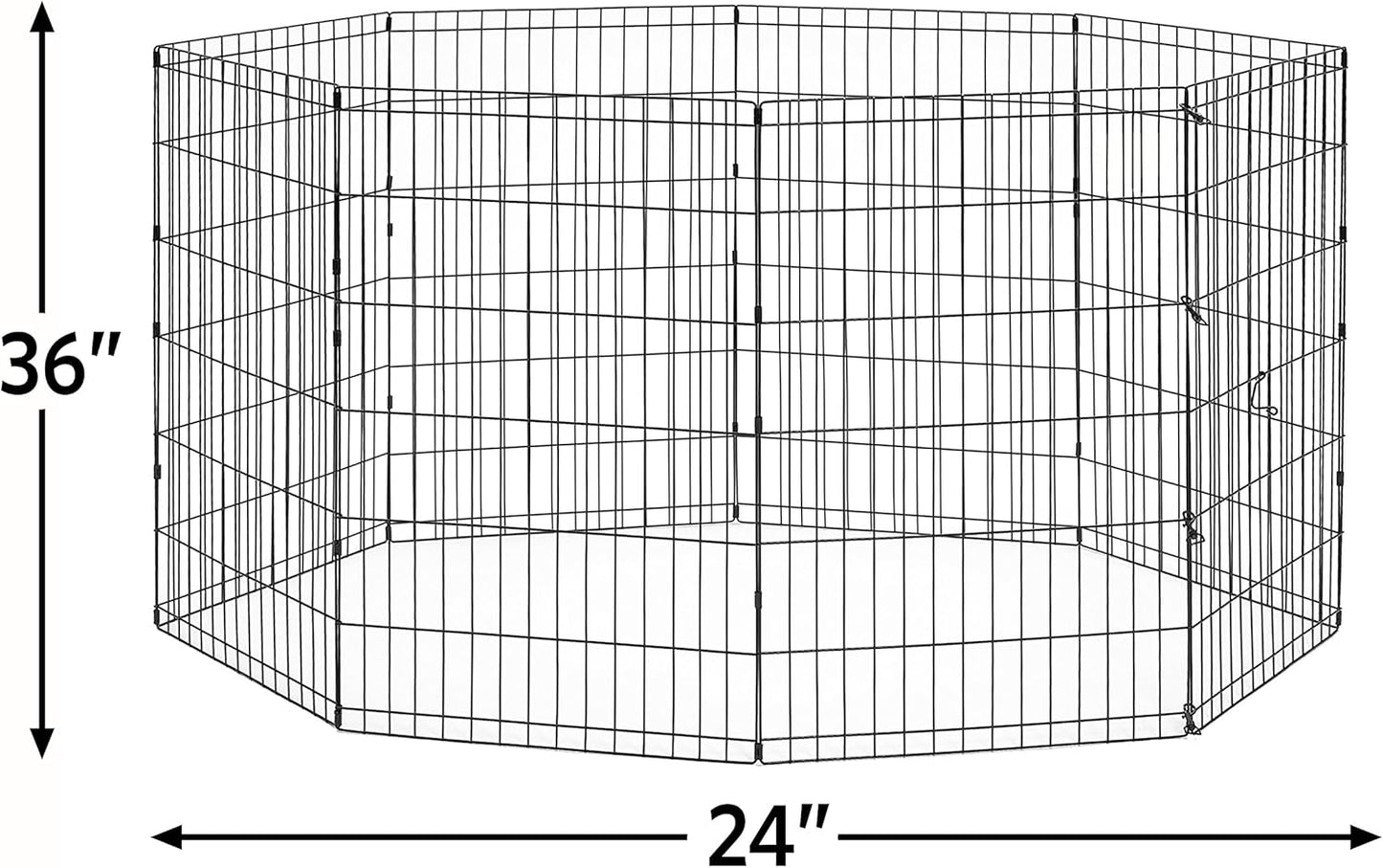 by  36-Inch Exercise Pen, for Indoor and Outdoor Use, 16 Sq Feet of Play, Folding Dog Pen, No Door Design for Maximum Security, Easy to Set Up, Foldable Pet Playpen