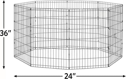 by  36-Inch Exercise Pen, for Indoor and Outdoor Use, 16 Sq Feet of Play, Folding Dog Pen, No Door Design for Maximum Security, Easy to Set Up, Foldable Pet Playpen