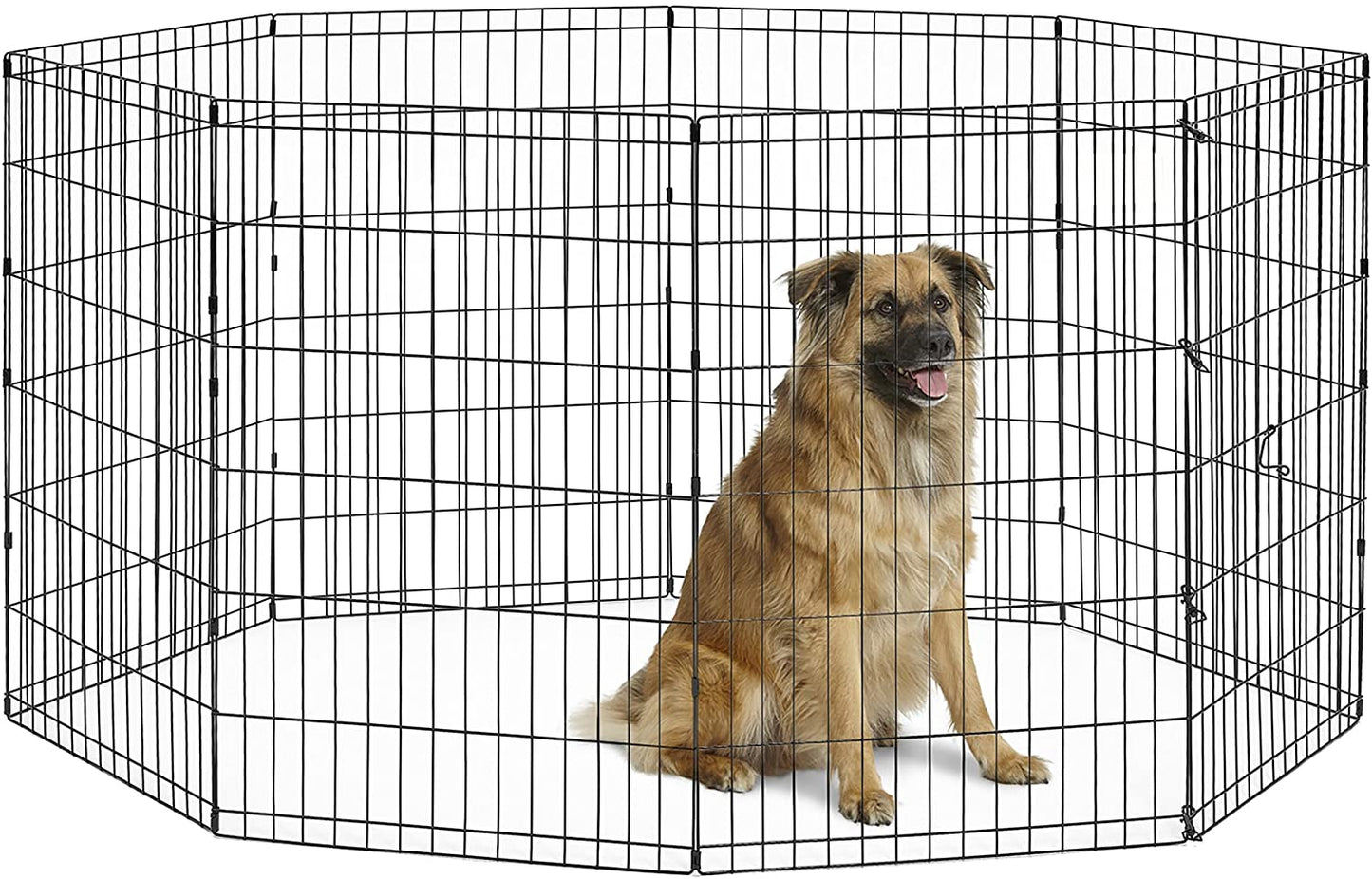 by  36-Inch Exercise Pen, for Indoor and Outdoor Use, 16 Sq Feet of Play, Folding Dog Pen, No Door Design for Maximum Security, Easy to Set Up, Foldable Pet Playpen