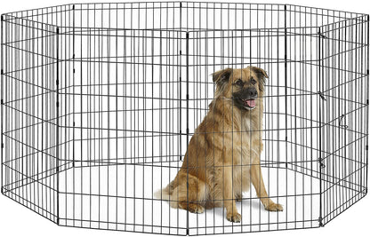 by  36-Inch Exercise Pen, for Indoor and Outdoor Use, 16 Sq Feet of Play, Folding Dog Pen, No Door Design for Maximum Security, Easy to Set Up, Foldable Pet Playpen