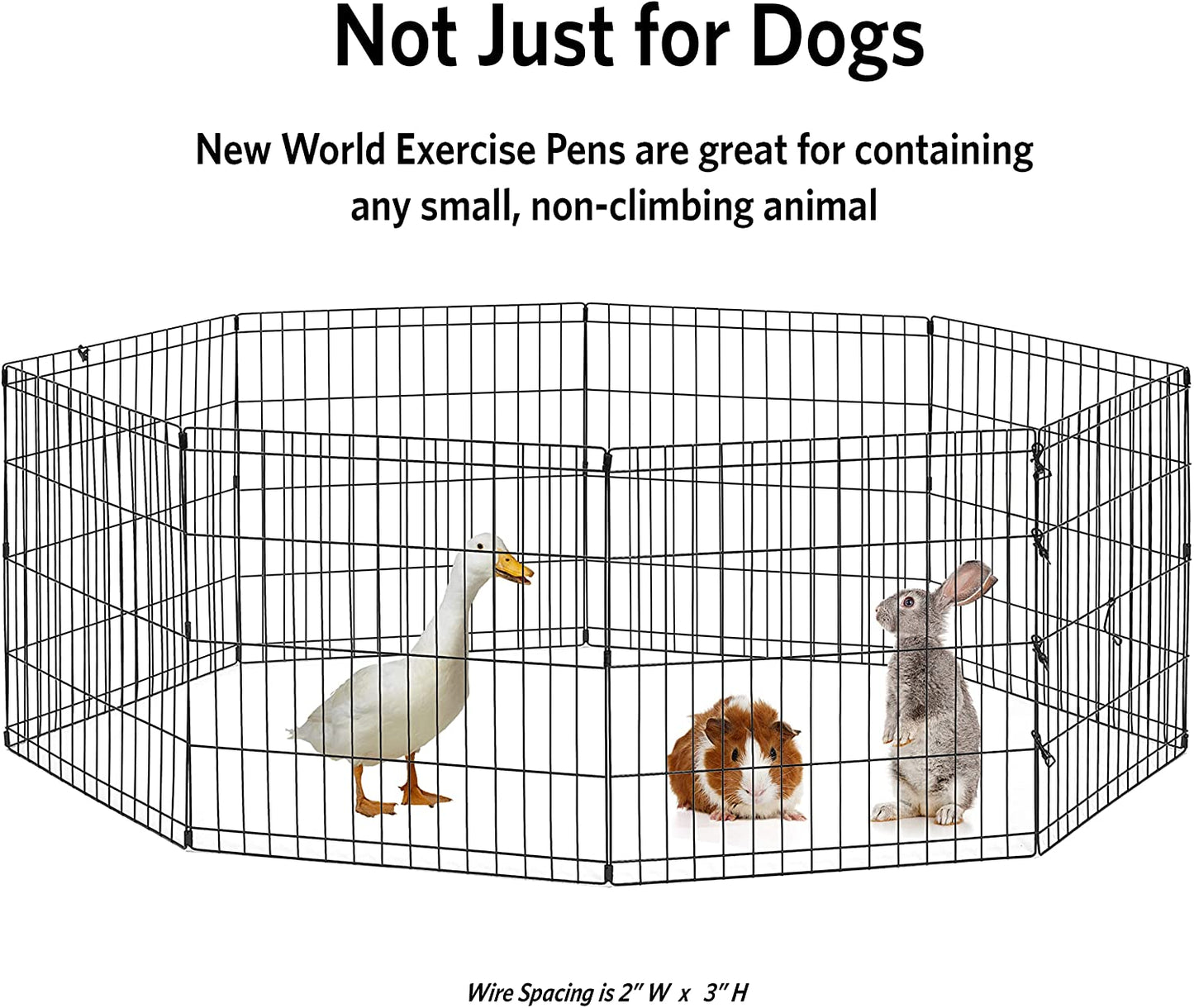 by  36-Inch Exercise Pen, for Indoor and Outdoor Use, 16 Sq Feet of Play, Folding Dog Pen, No Door Design for Maximum Security, Easy to Set Up, Foldable Pet Playpen