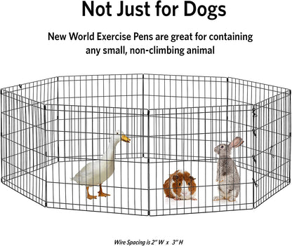 by  36-Inch Exercise Pen, for Indoor and Outdoor Use, 16 Sq Feet of Play, Folding Dog Pen, No Door Design for Maximum Security, Easy to Set Up, Foldable Pet Playpen