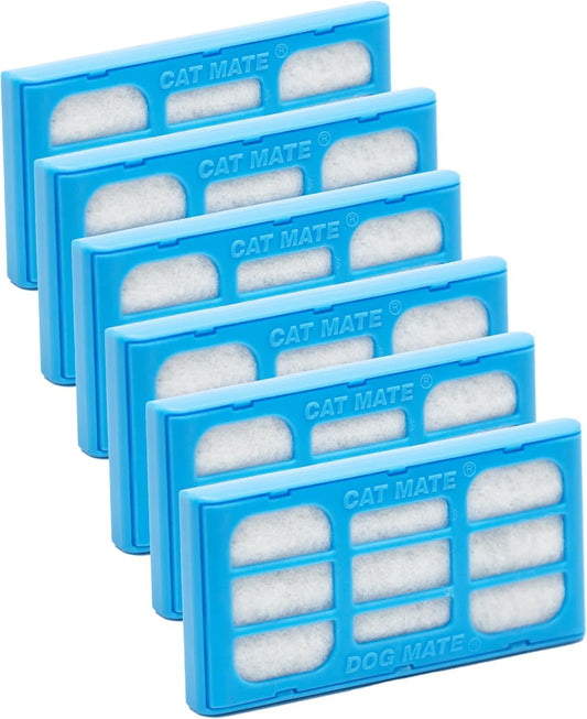 Genuine Filter Cartridges (389) - Suitable for All Cat and Dog Mate Drinking Water Fountains (Pack of 6)