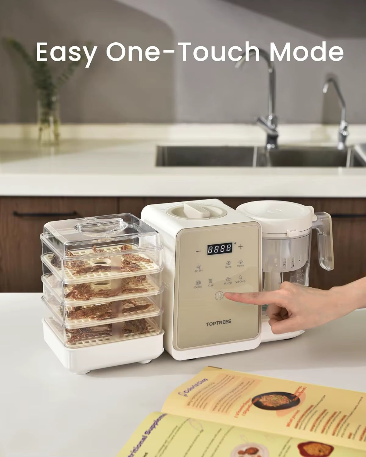 EU Plug Pet Treats Maker 10 Types of Homemade Fresh Treats & Foods for Dogs Cats & Small Pet Feeder DIY Pet Cooking Feeder
