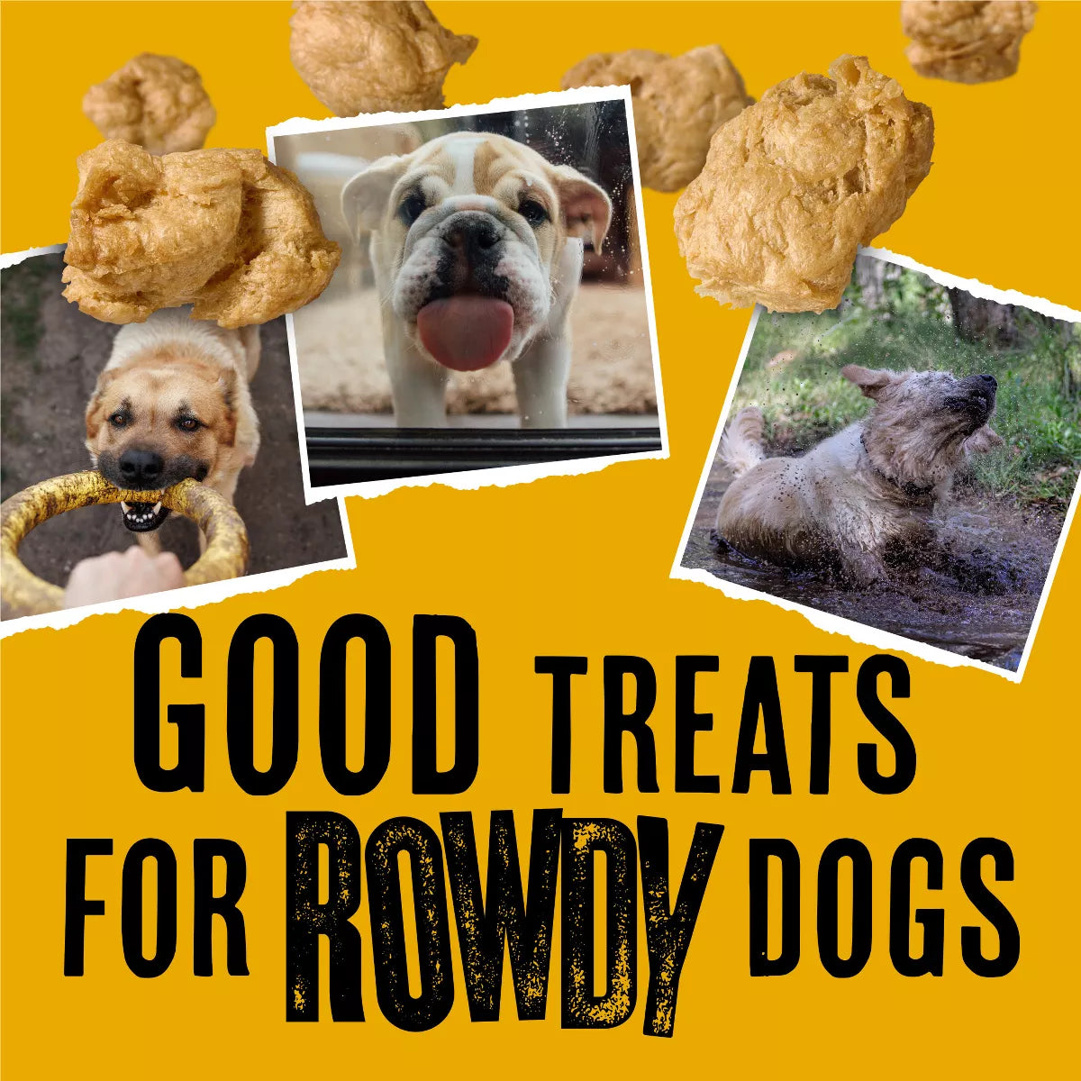 Rowdies Chicken Flavor Dog Treats - 6Oz
