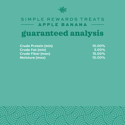 (3 Pack)  Simple Rewards Apple Banana Treats 3Oz.