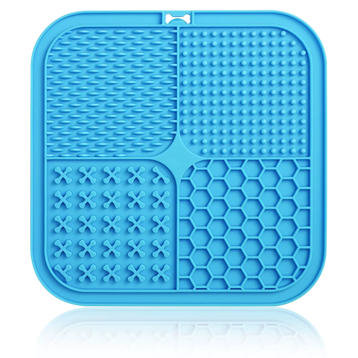 Dog Lick Mat with Suction Cups Slow Feeders Licking Pet Anxiety Relief Cat Training for Food, Yogurt, Peanut Butter