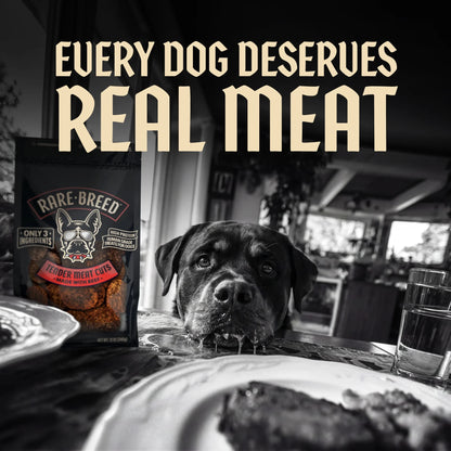Dog Treats, Tender Meat Cuts Made W Beef, 3 Ingredients, Human Grade, 12 Ounce Pack, for All Size Dogs