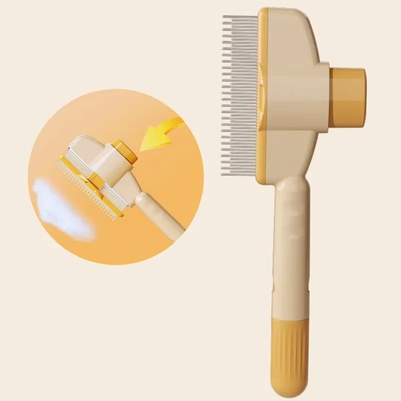 Dog Comb Pet Hair Remover One Button Dogs Brush Self-Cleaning Cat Brush Massage Combs for Dog Grooming Brushes for Pet Products