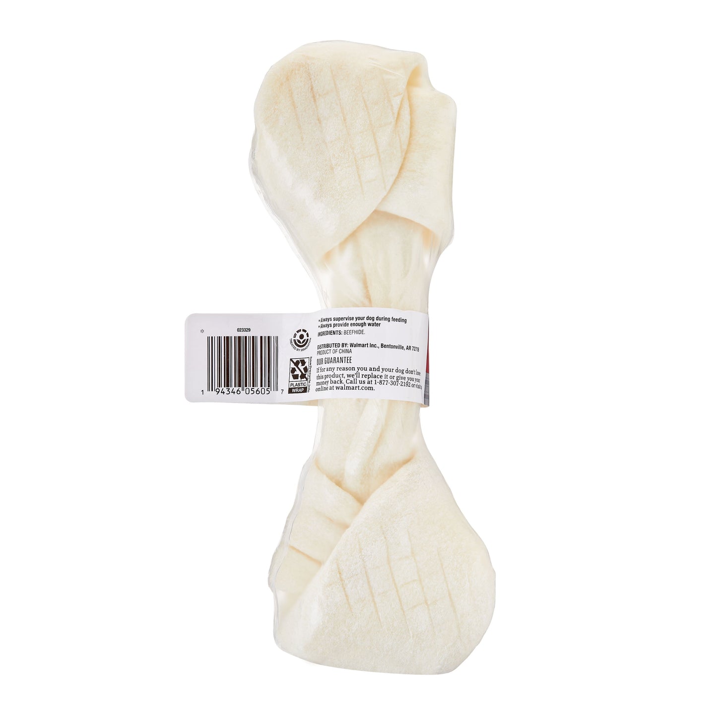 Ol' Roy 9" Rawhide Bone Chew for Dogs, Dry, 5.65 Oz, 1 Count/Bag, Pet Treats