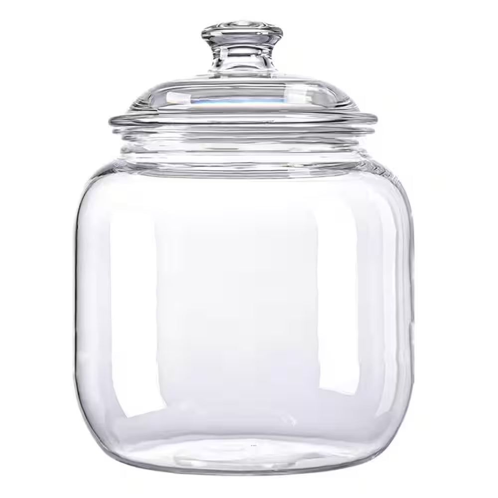 128 Oz. Airtight Shatterproof Food Storage Canister Premium Plastic Jar Dishwasher Safe for Cookies Candy Pet Treats 1Pc
