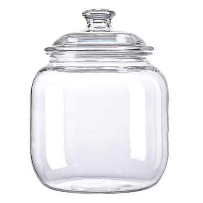 128 Oz. Airtight Shatterproof Food Storage Canister Premium Plastic Jar Dishwasher Safe for Cookies Candy Pet Treats 1Pc